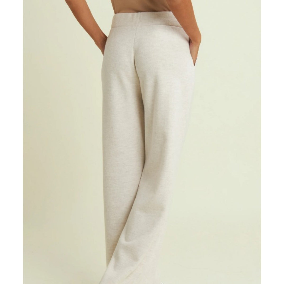 Freddy pantaloni donna wide leg effetto tricot