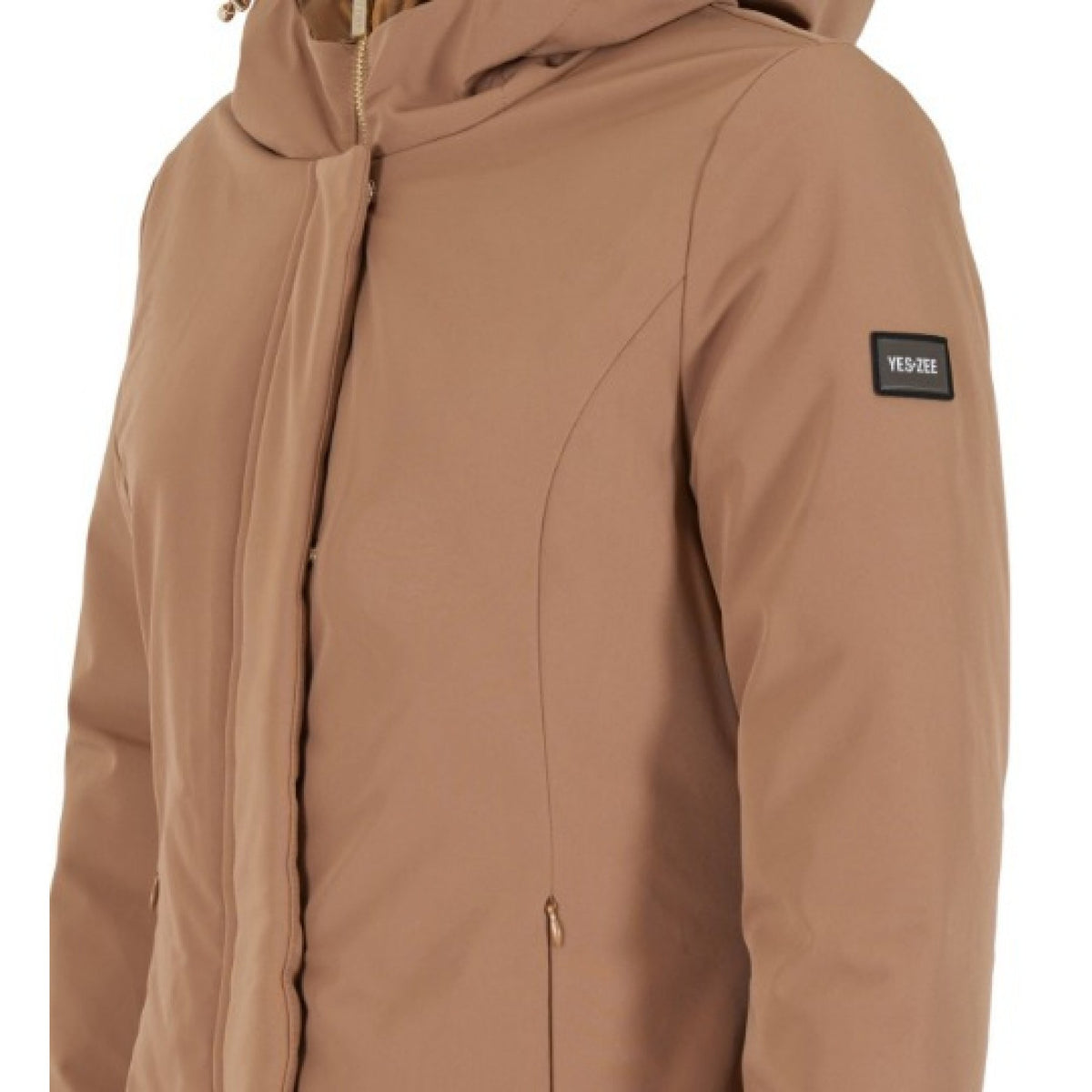 Yes zee cappotto in nylon comfort, inser.trapunt.