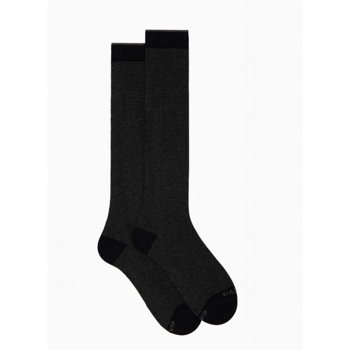Gallo calze lunghe uomo cotone caldo righine bicolore