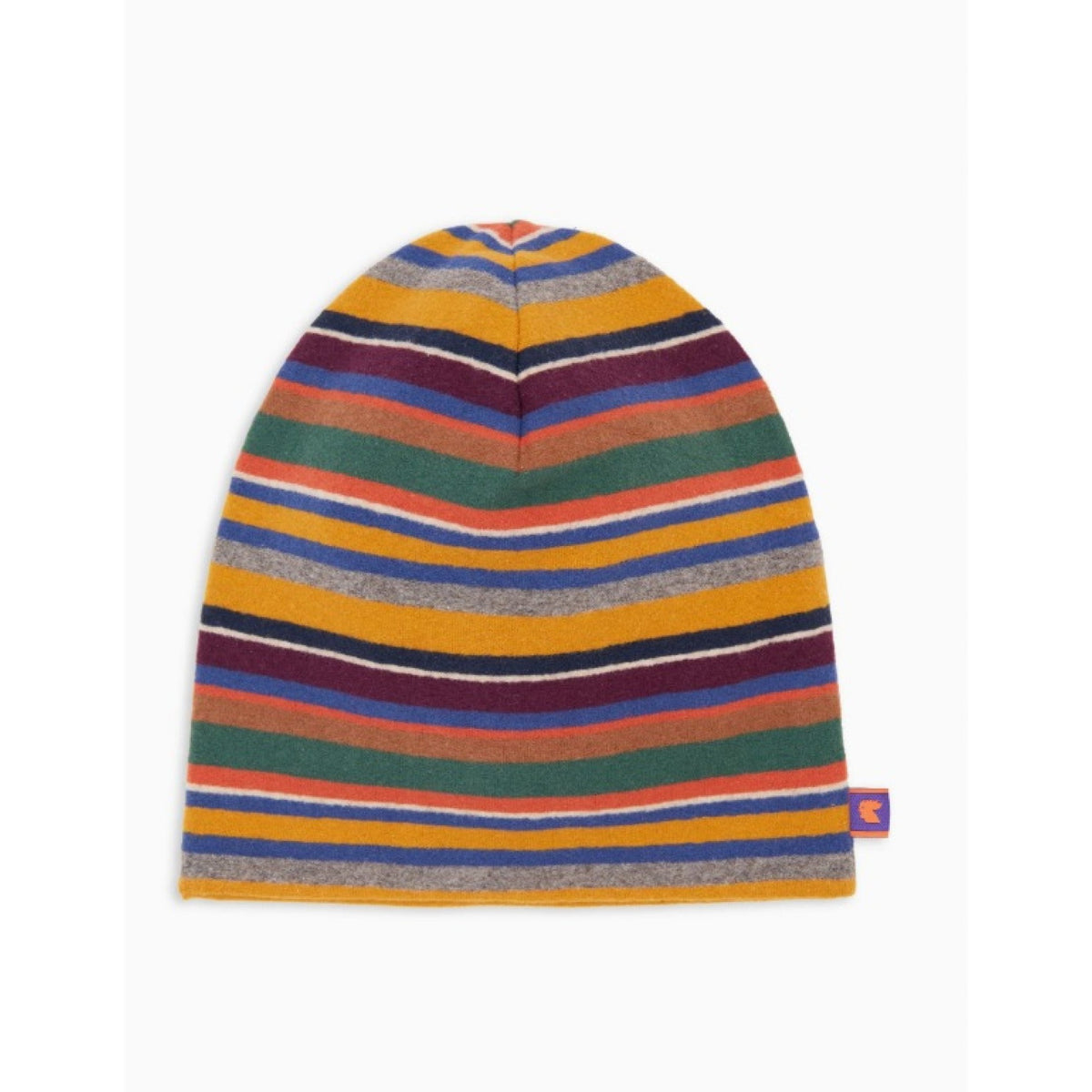 Gallo berretto reversibile unisex pile blu righe multicolor
