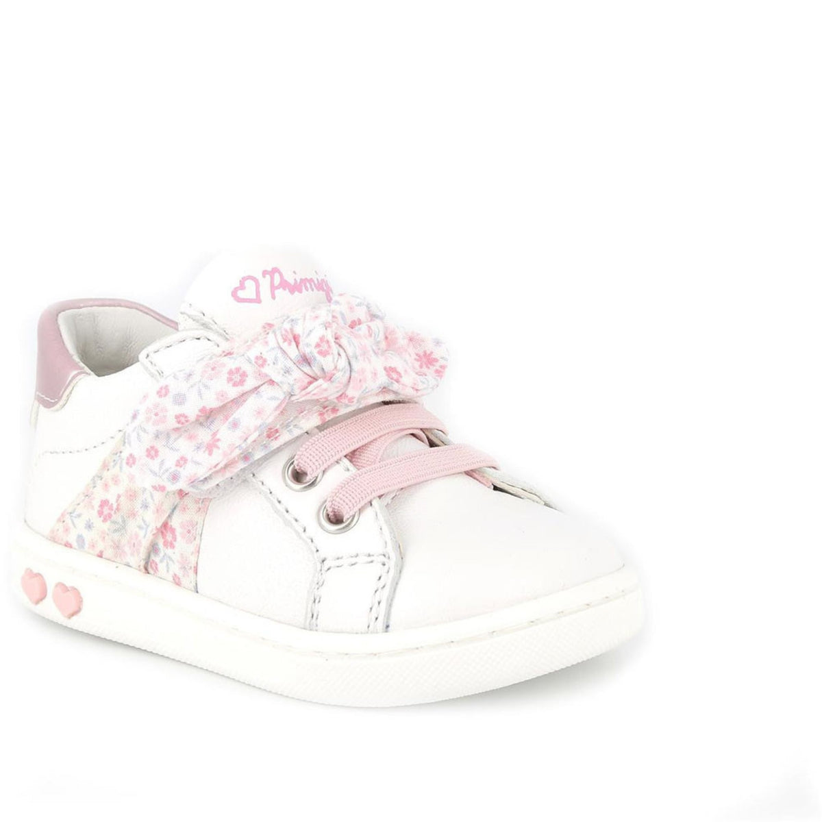 Scarpa in pelle da bambina bianco