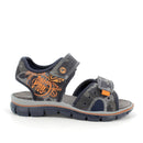 Sandalo da bambino grigio-mimetico