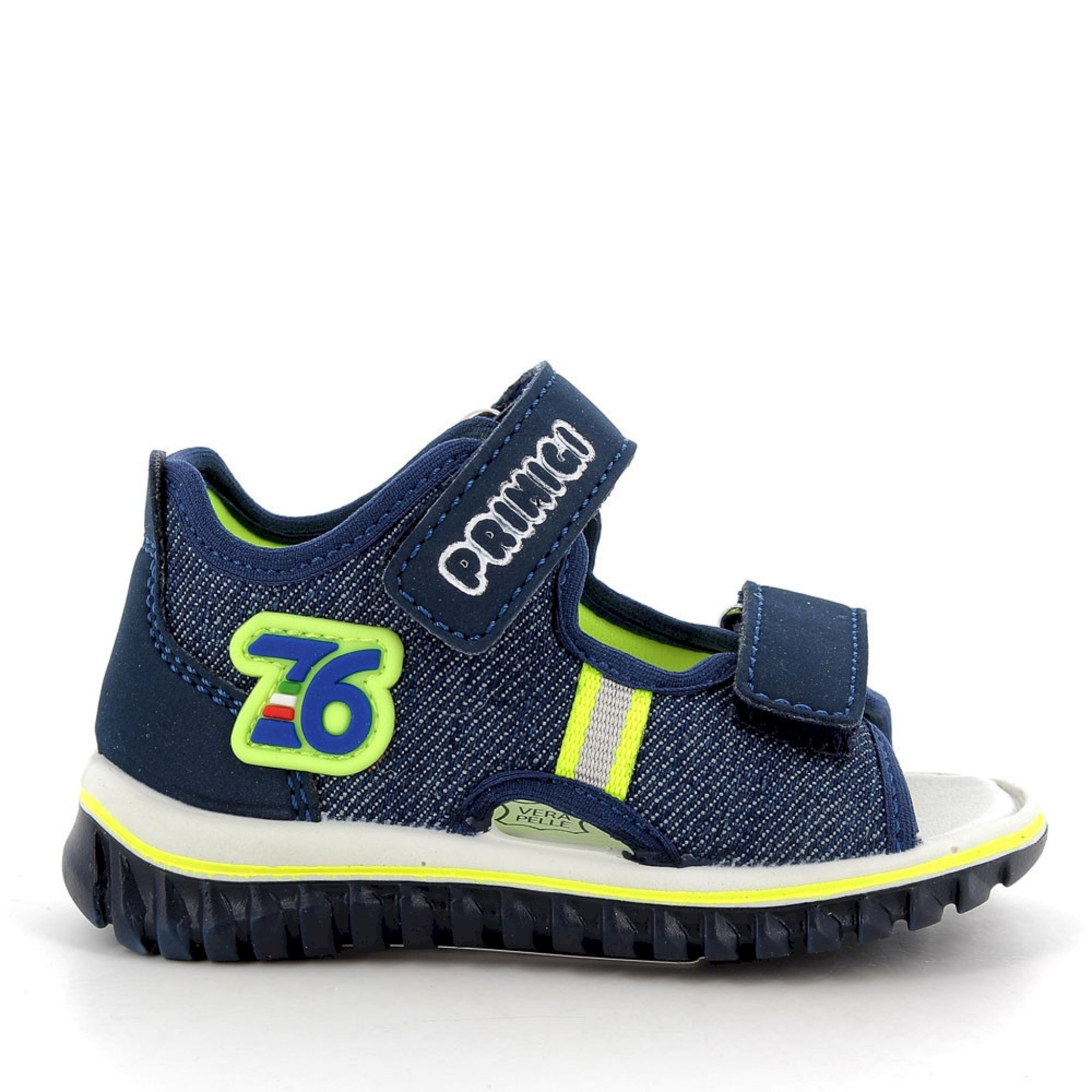 Sandalo da bambino denim-blu