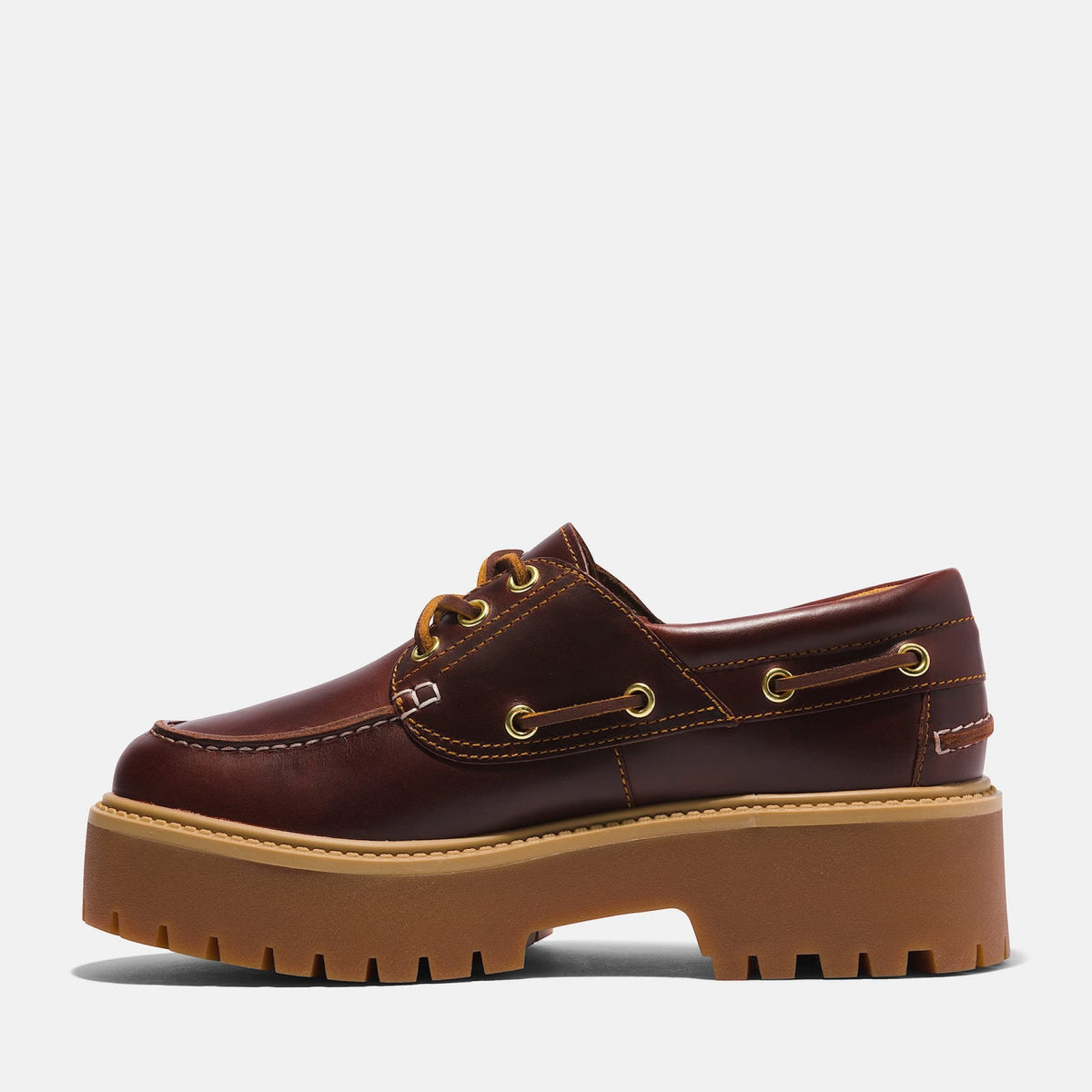 Scarpa da barca stone street timberland con plateau