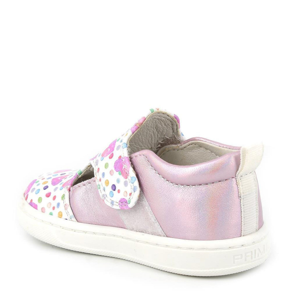 Slip on da bambina rosa-bianco multicolor