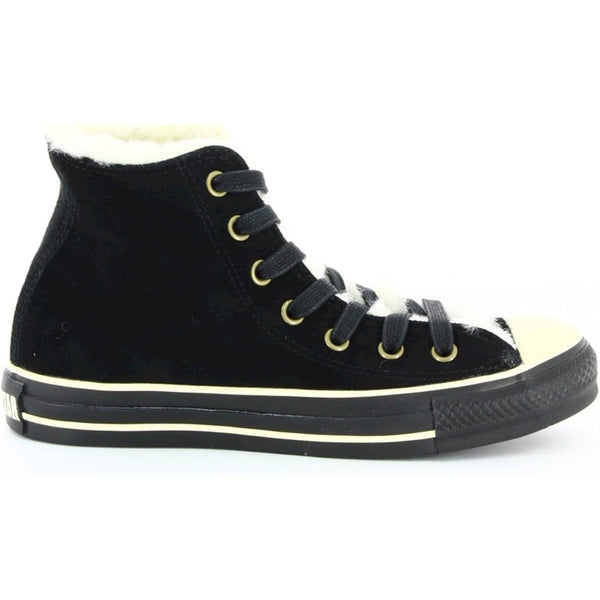 Converse all star hi vintage leather 1t301 uomo scarpe nero