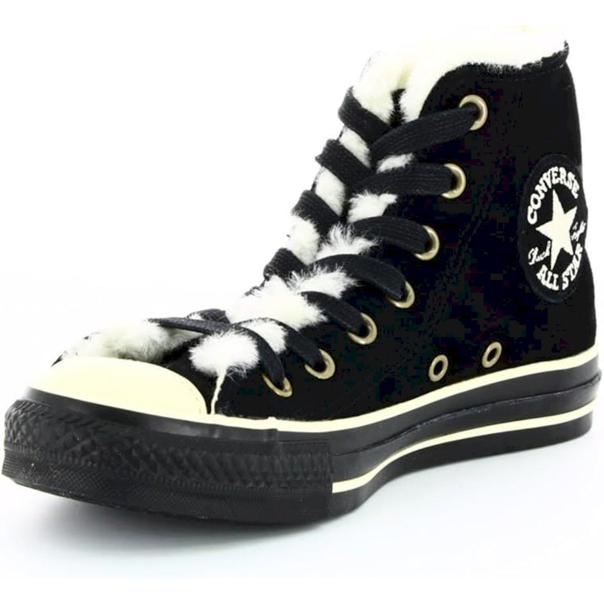 Converse all star hi vintage leather 1t301 uomo scarpe nero
