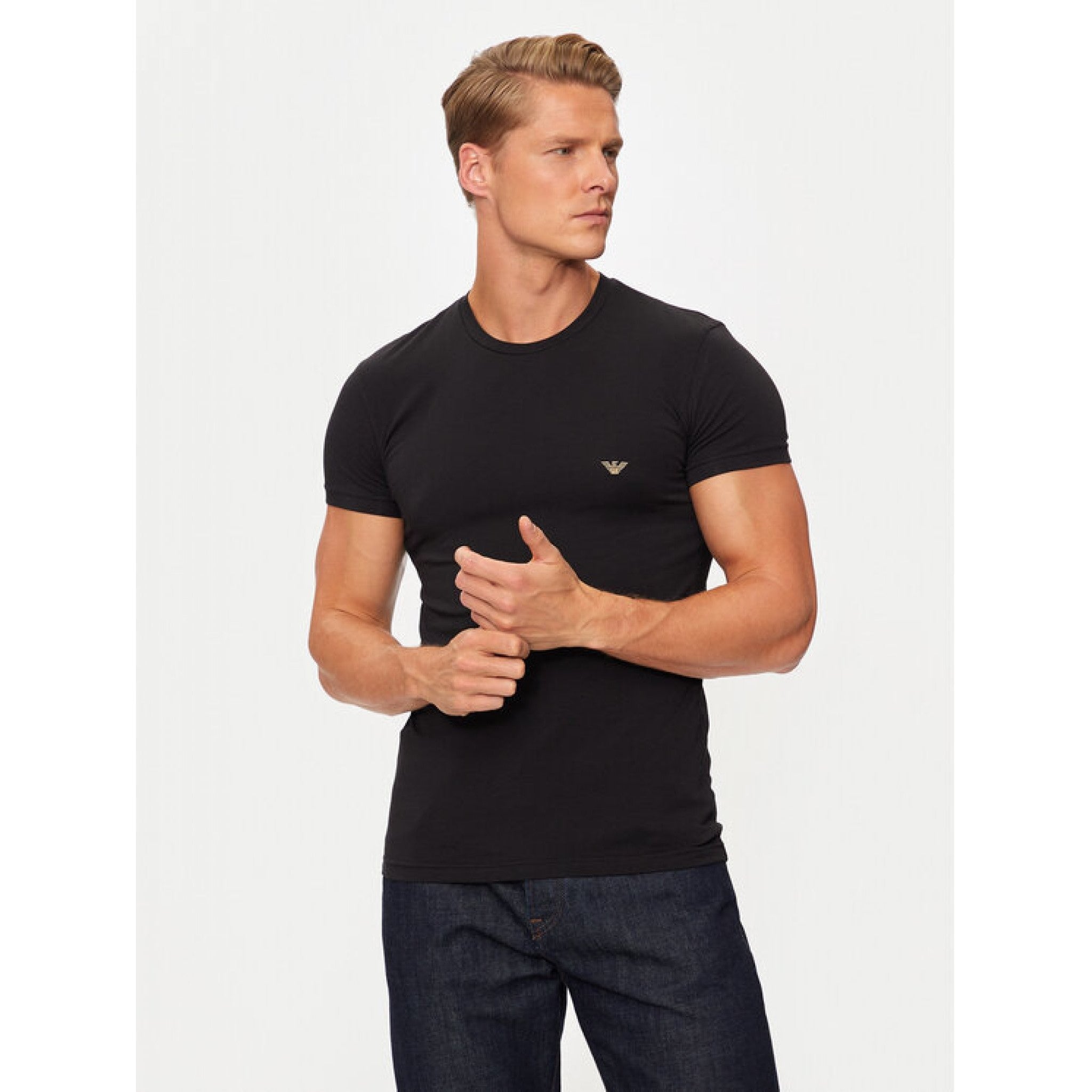 Emporio armani maglia logo piccolo