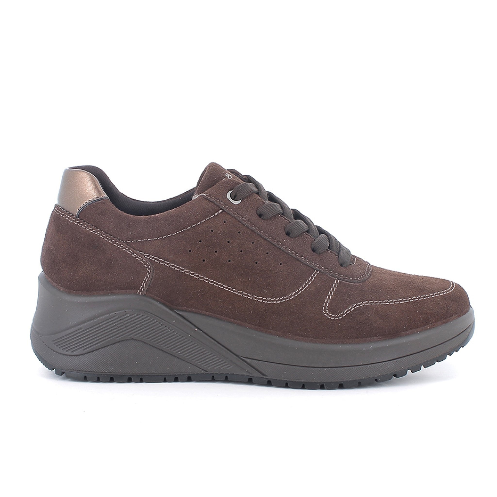 Sneakers con zeppa da donna con lacci