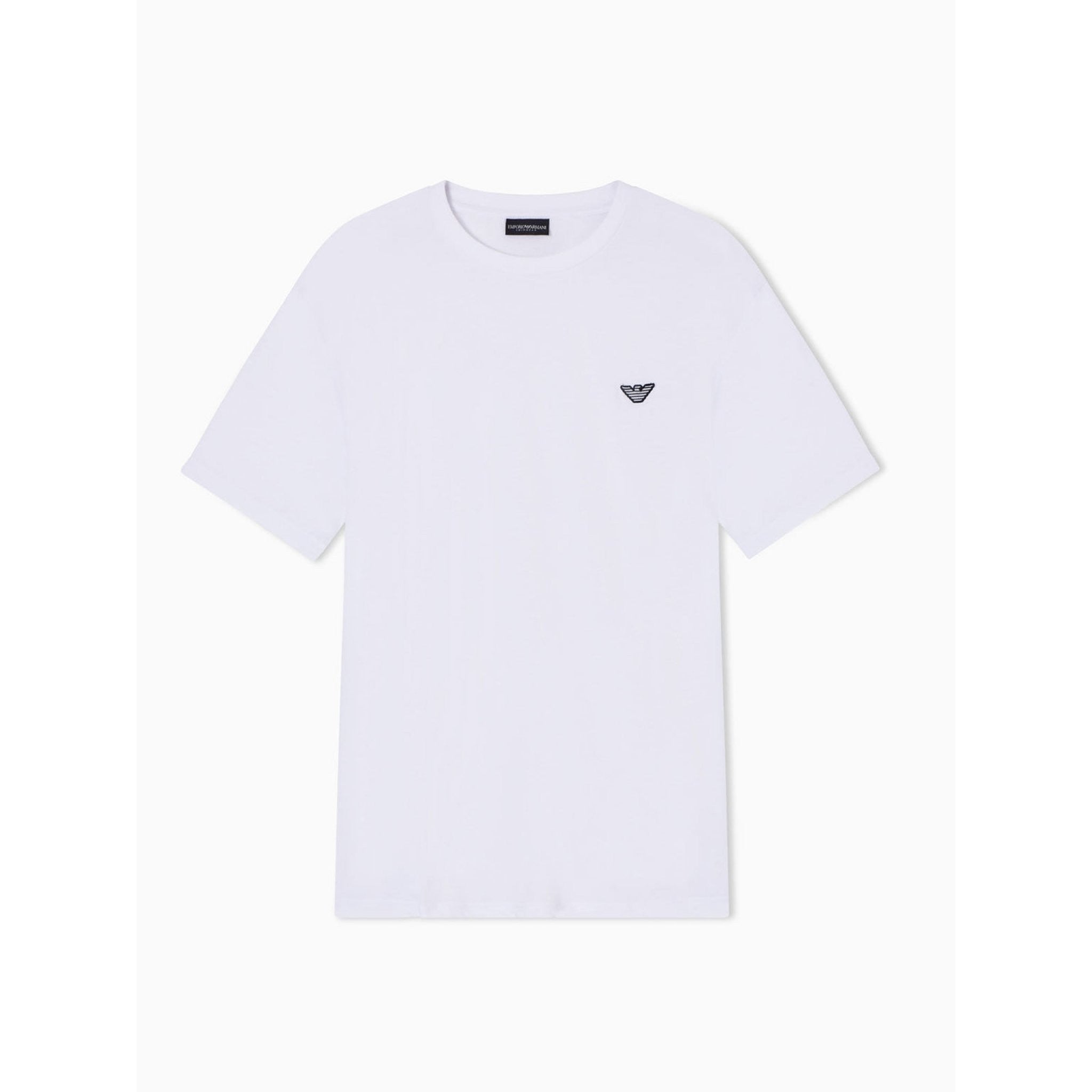 T shirt beachwear emporio armani underwear con patch logata
