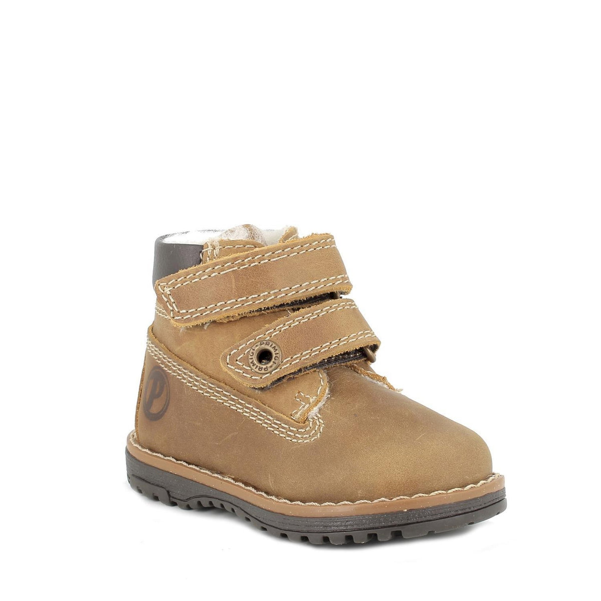Scarponcini in pelle da bambino marrone scuro