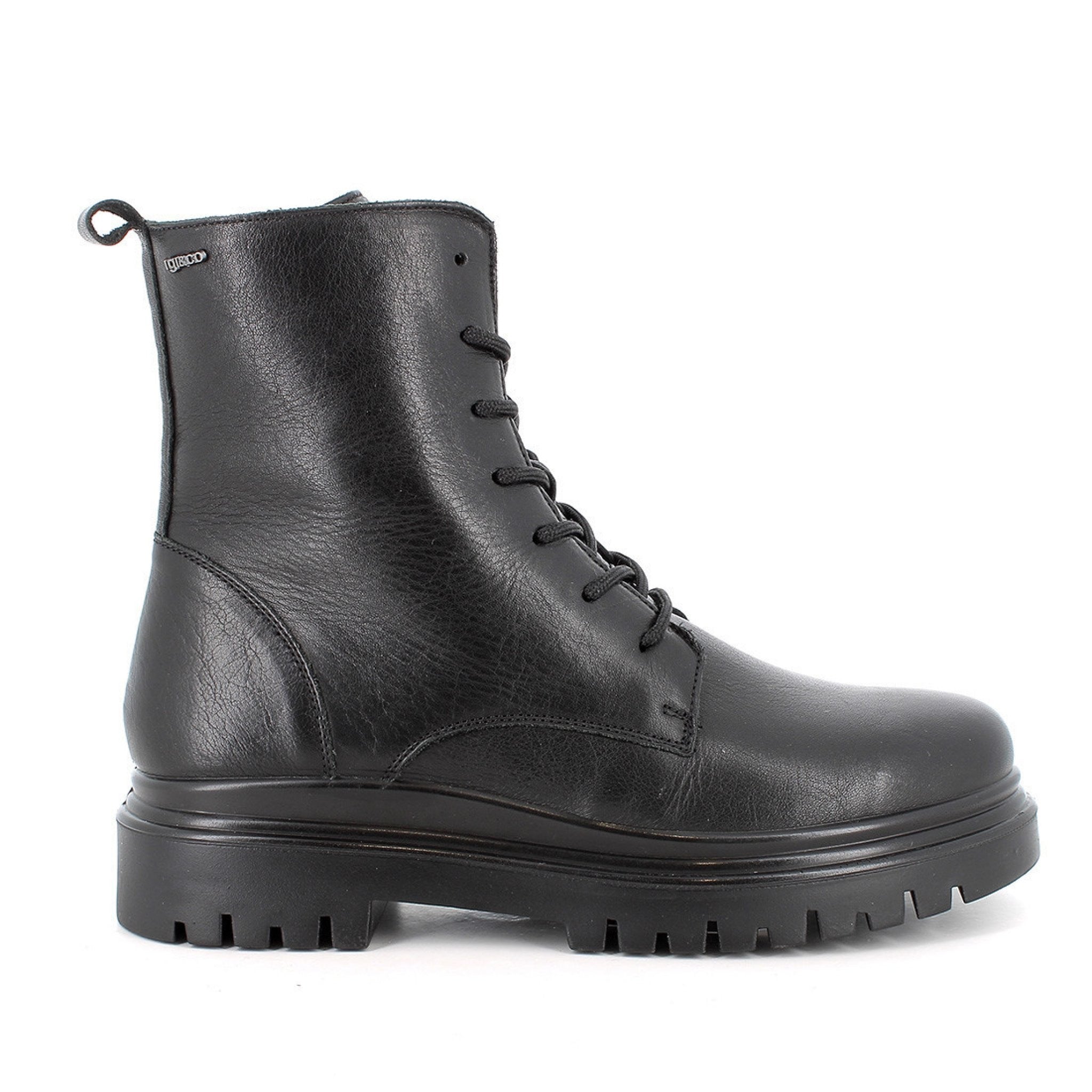 Anfibi da donna nero con zip