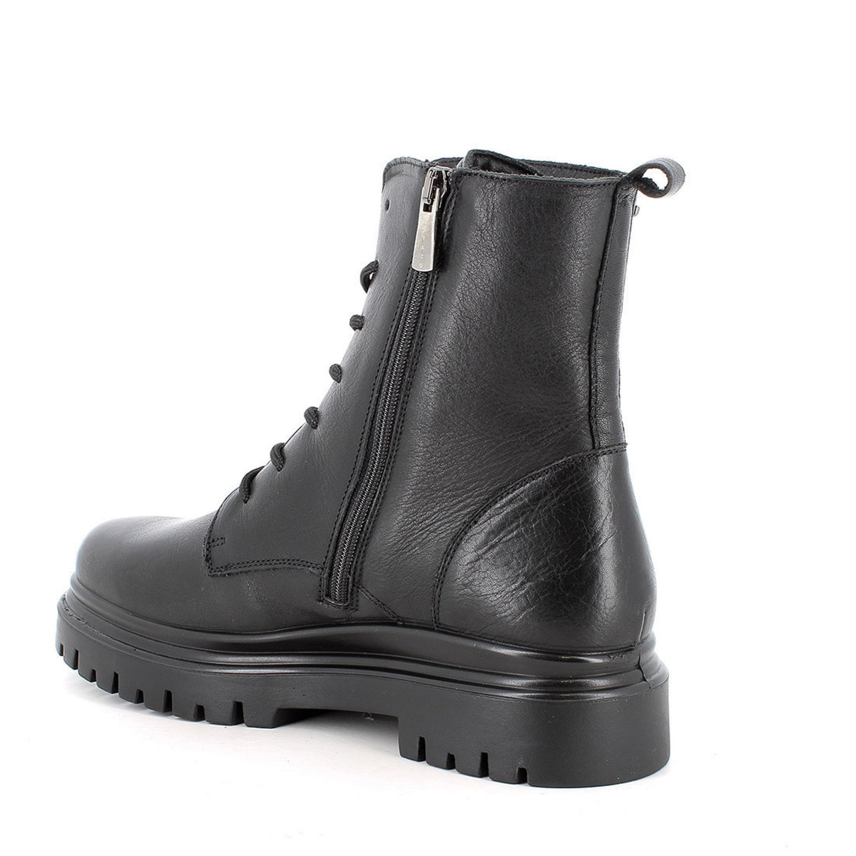 Anfibi da donna nero con zip