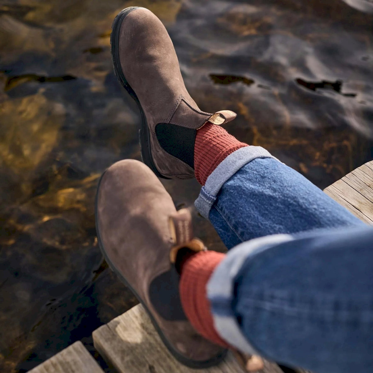 2345 classics chelsea boots - brown & black