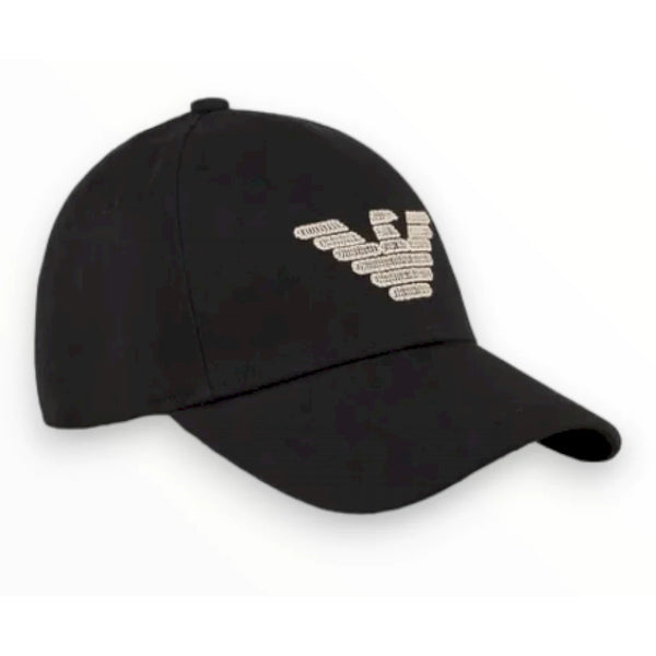 Armani cappello visiera aquila ricamo