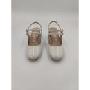 Slingback in vernice con tacco