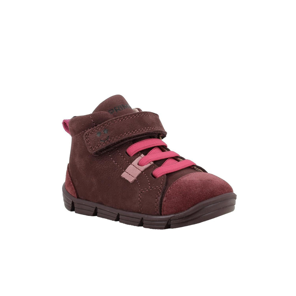 Scarpe da bambina bordò con strap