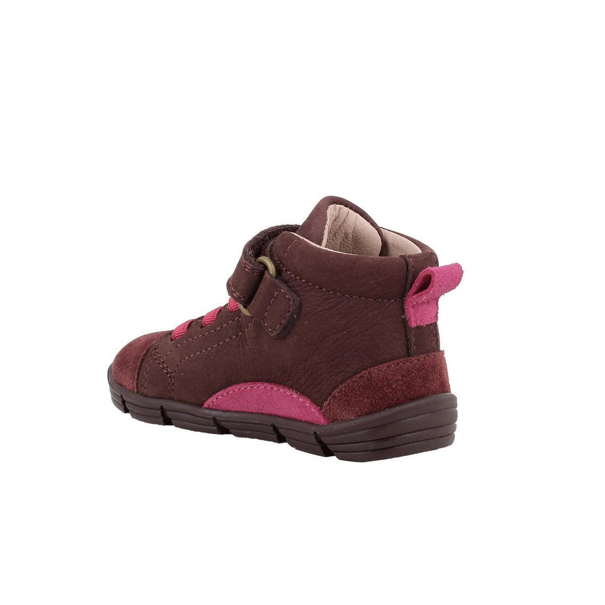 Scarpe da bambina bordò con strap