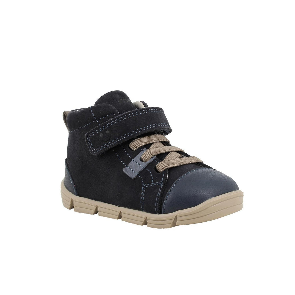 Scarpe da bambino blu con strap