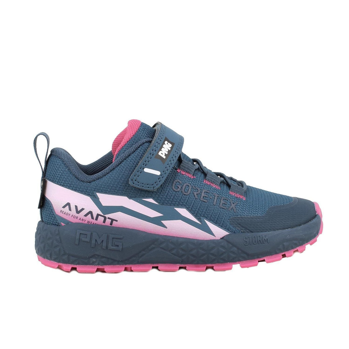 Sneakers gore-tex® da bambina blu con strap