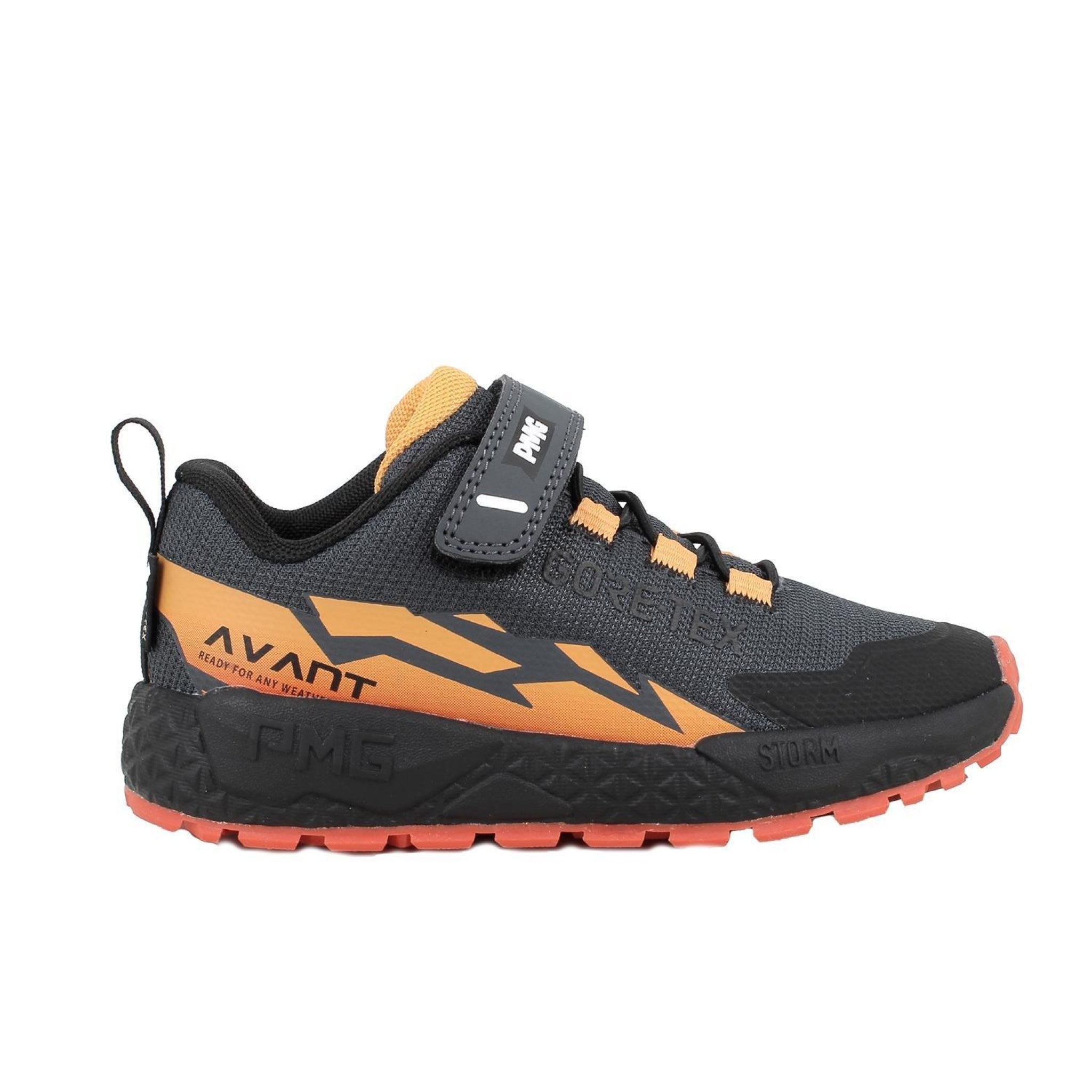 Sneakers gore-tex® da bambino grigio con strap