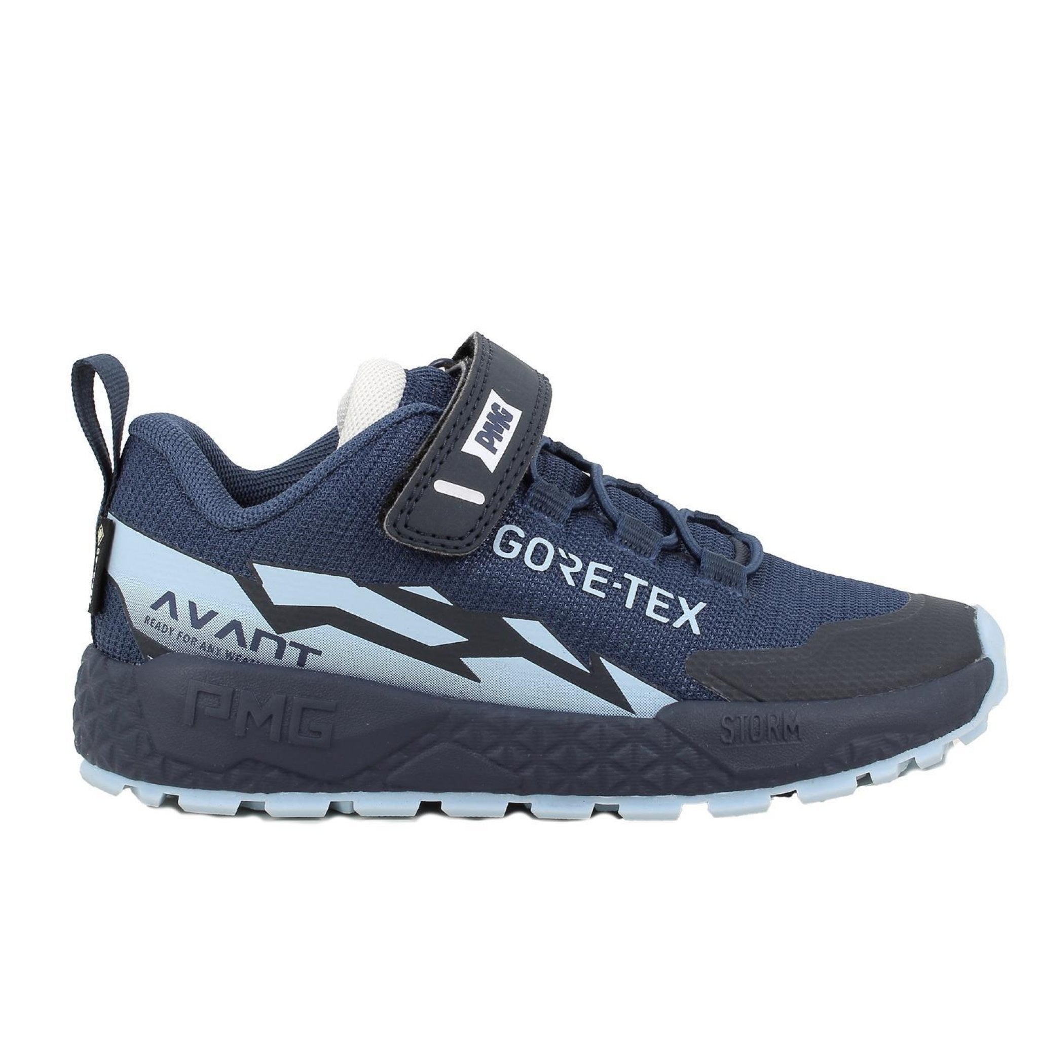 Sneakers gore-tex® da bambino blu con strap