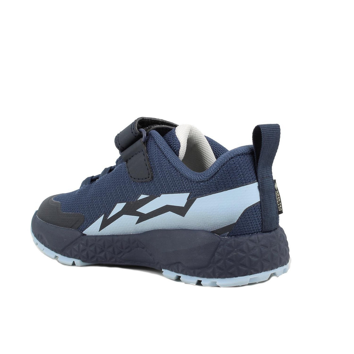Sneakers gore-tex® da bambino blu con strap