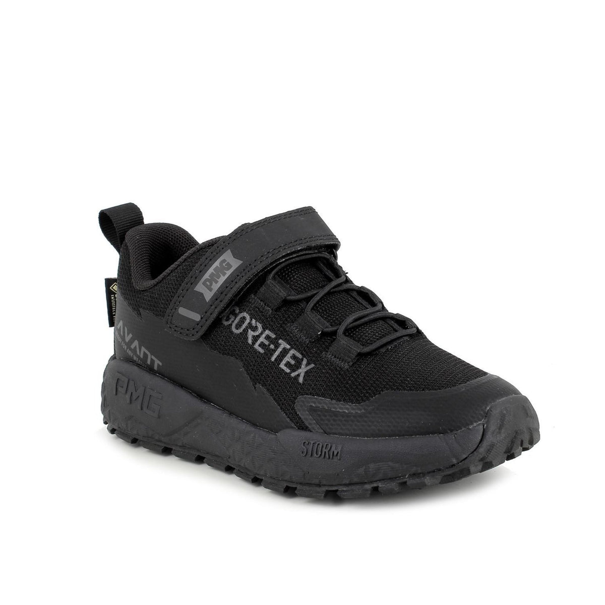 Sneakers gore-tex® da bambino nero con strap