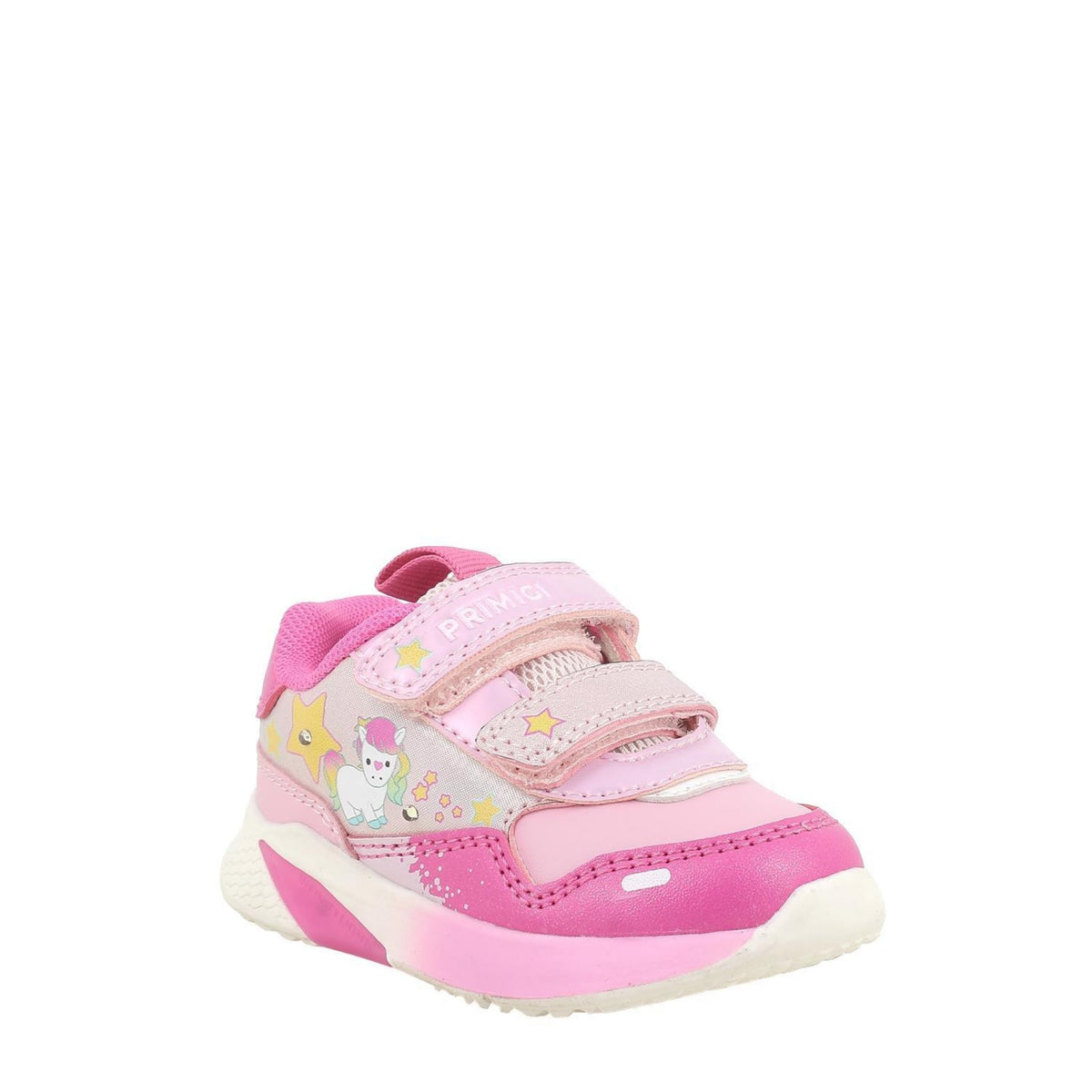 Sneakers da bambina rosa e fuxia con strap
