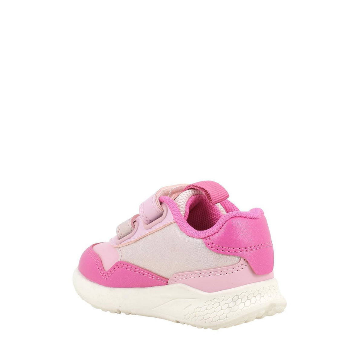 Sneakers da bambina rosa e fuxia con strap