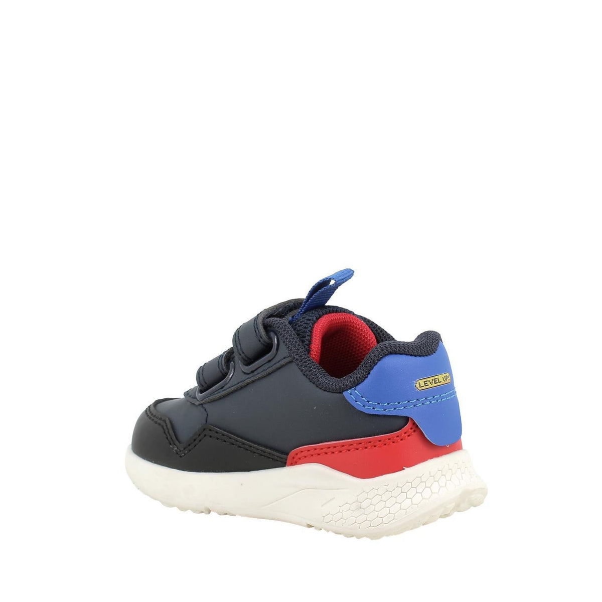 Sneakers da bambino blu con strap