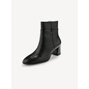 Stivaletto in pelle con cinturino
