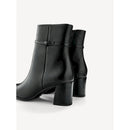 Stivaletto in pelle con cinturino