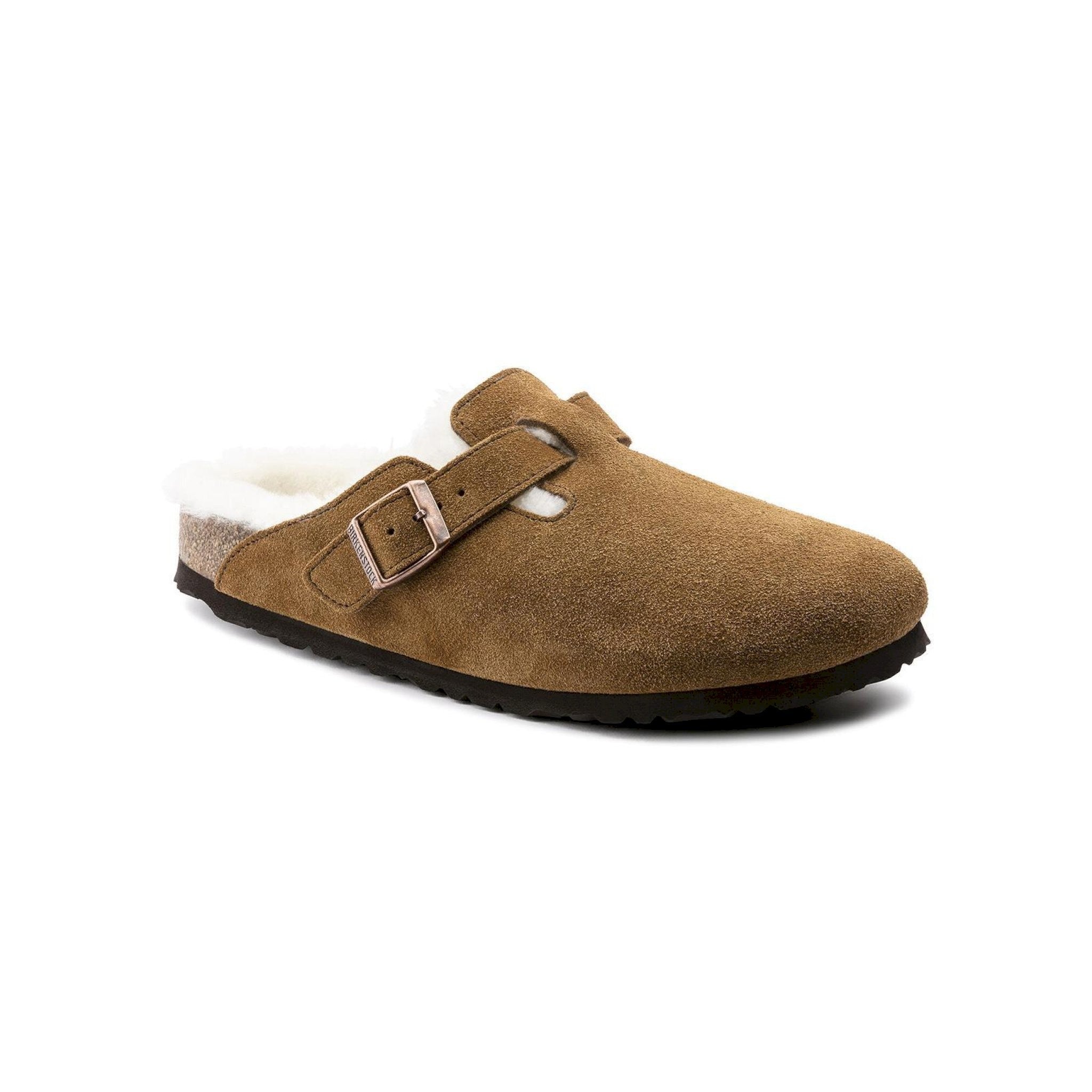 Boston shearling mink suede leather