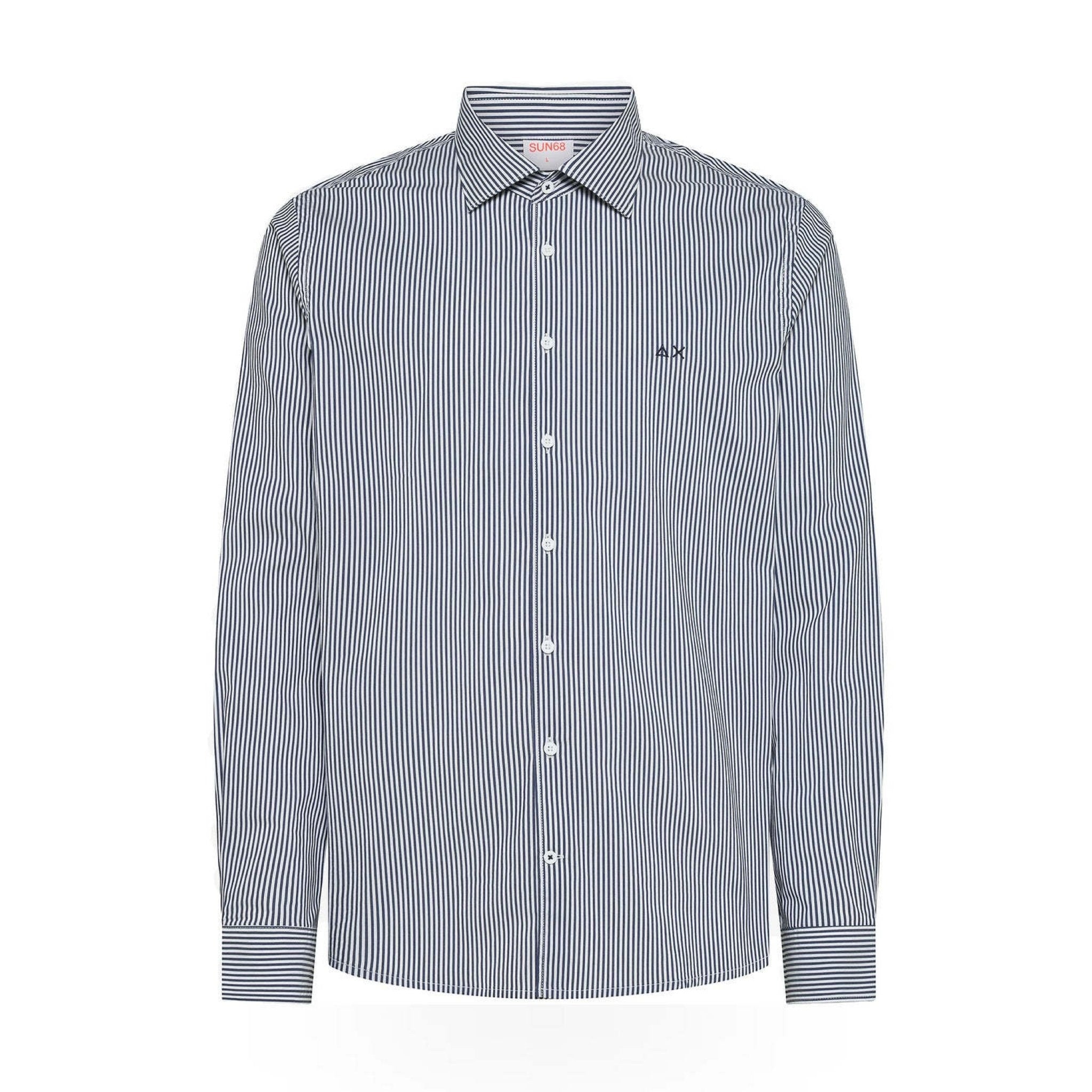 Sun 68 - sun 68 camicia in cotone a righe