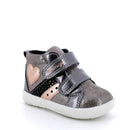 Scarponcini da bambina grigio metal