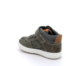 Sneakers da bambino verde militare-mimetico