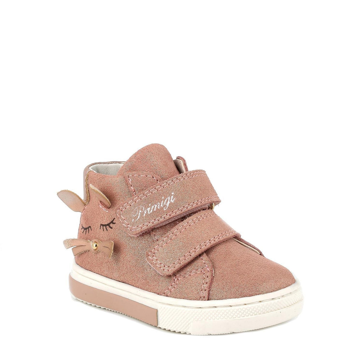 Sneakers in pelle da bambina rosa