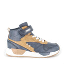 Sneakers da bambino navy-cognac