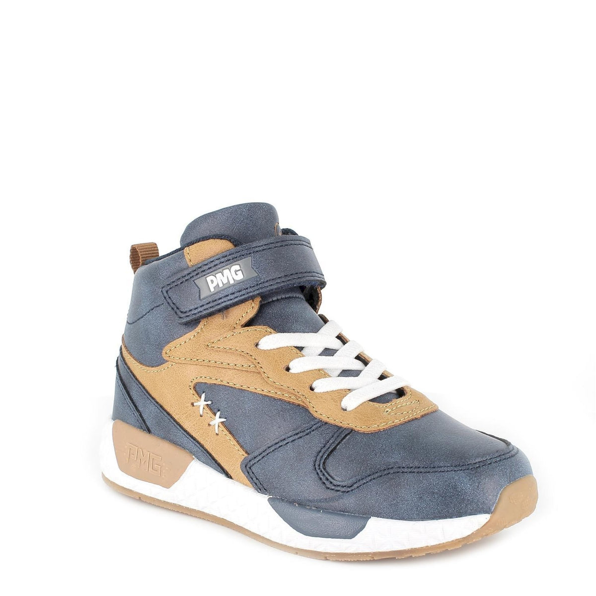 Sneakers da bambino navy-cognac