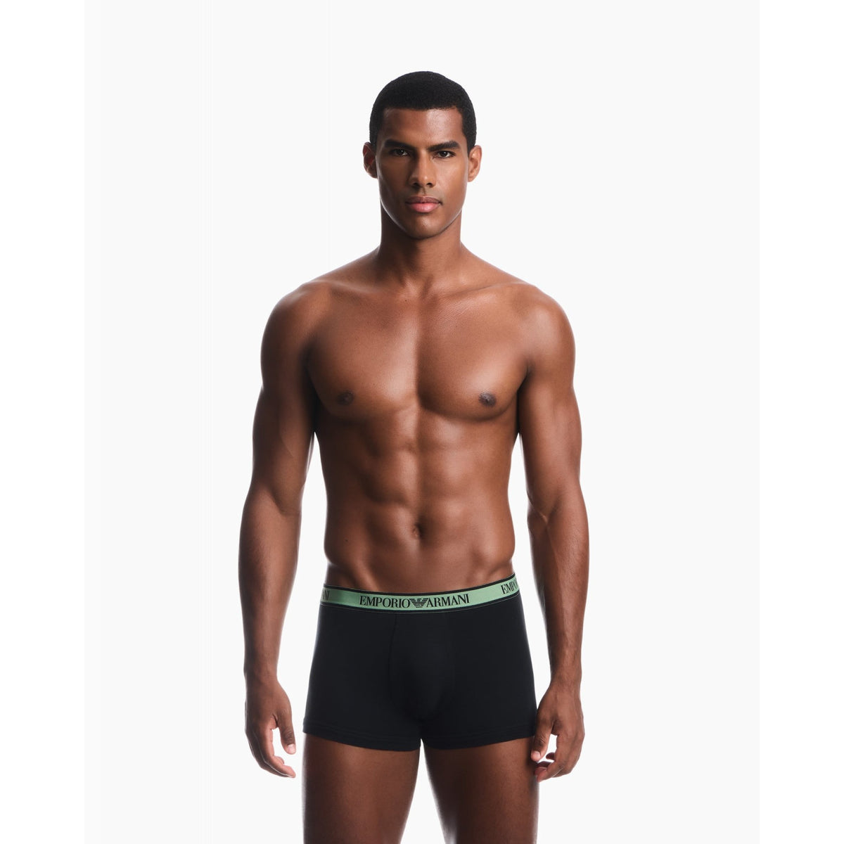 Set 3 boxer trunk emporio armani underwear in cotone elasticizzato