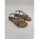 Sandalo infradito con bicolore sottopiede in memory e f.do gomma