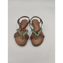 Sandalo infradito con bicolore sottopiede in memory e f.do gomma