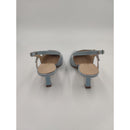 Slingback in vernice a punta con 3 cinturini