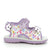Sandalo da bambina bianco multicolor-lilla