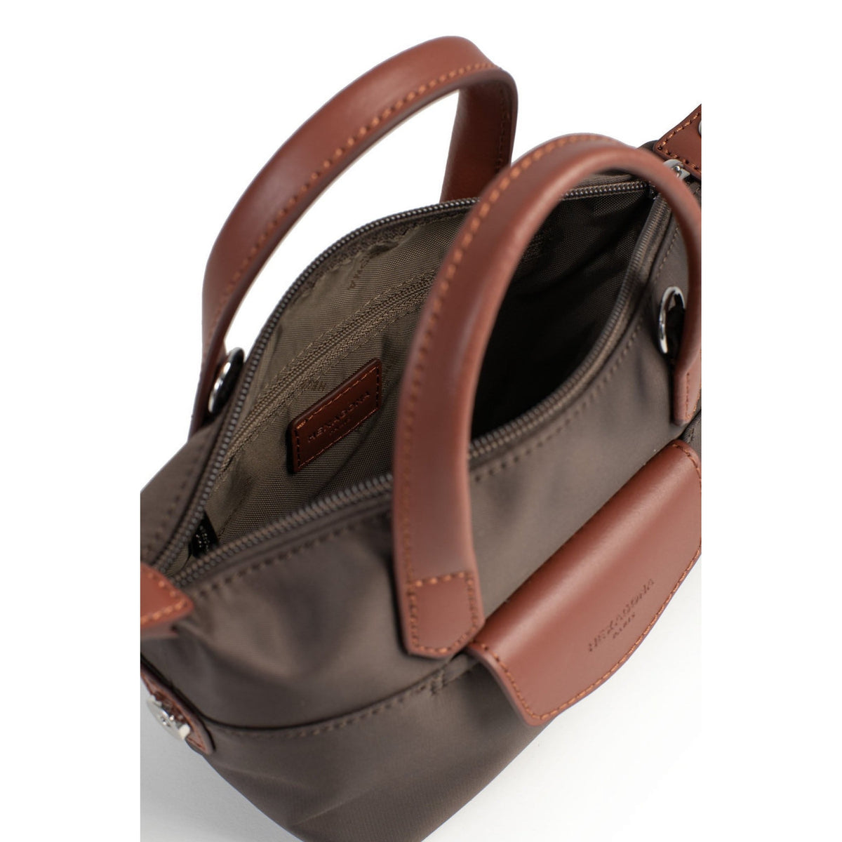 Borsa a mano pop hexagona in nylon