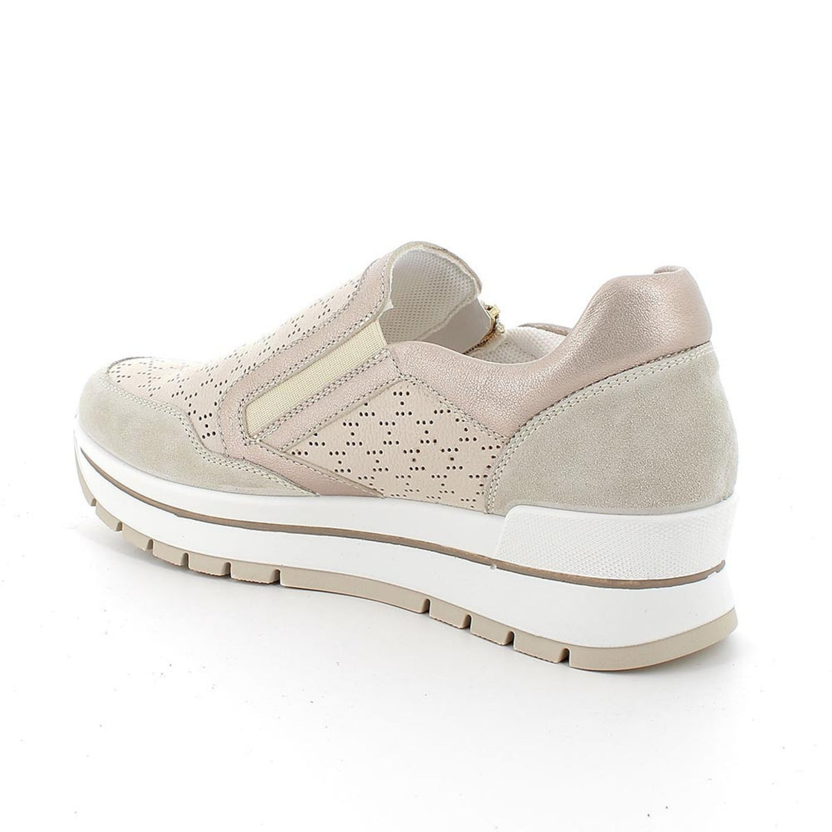 Slip on anisia in pelle da donna c/cerniera
