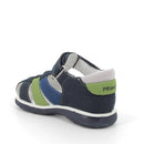 Sandalo per bambino blu-bluette-verde mela