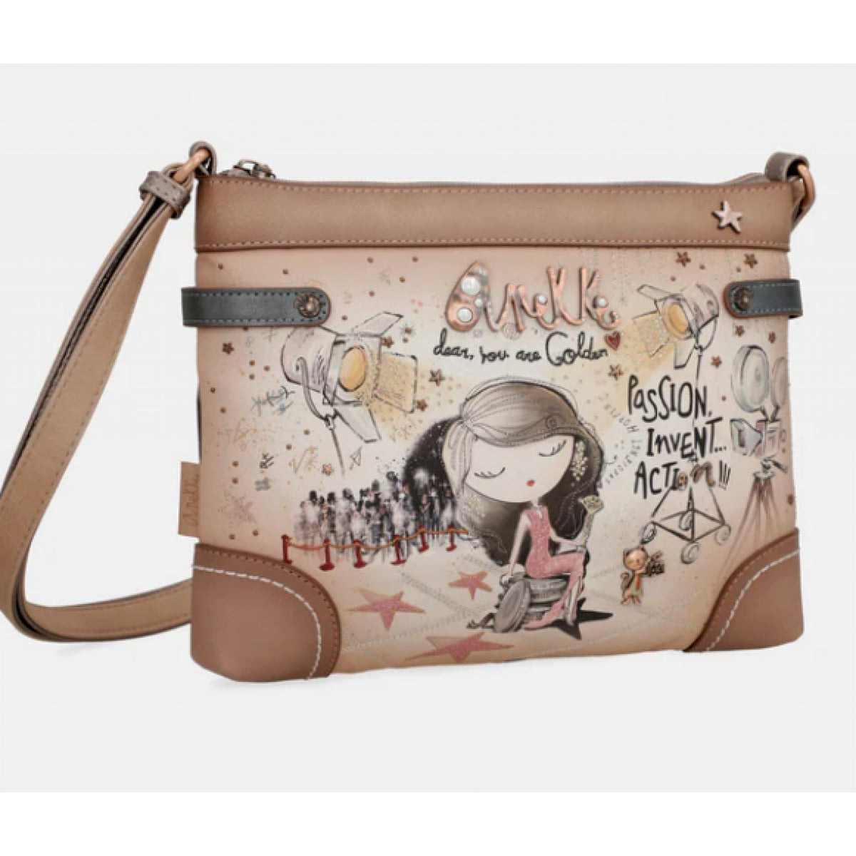 Anekke borsa a tracolla rettangolare hollywood
