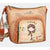 Anekke borsa a tracolla grande color cammello peace & love